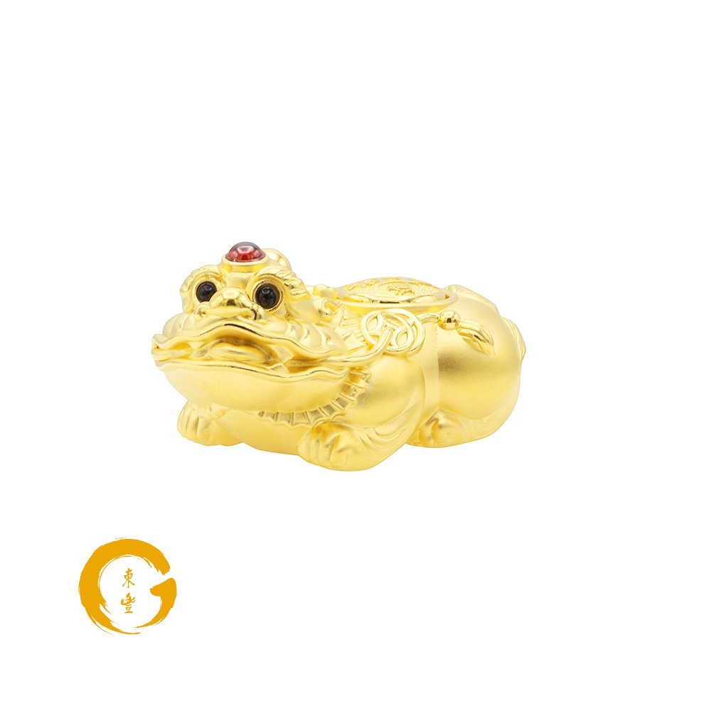 Pure Gold Pi Xiu Guardian Of Wealth Ornamental Display Piece - Image 3