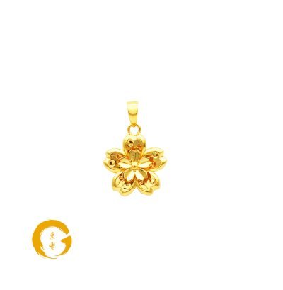 916 Gold Delight Blossom Pendant